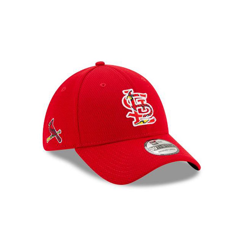 MLB St. Louis Cardinals 2021 Spring Training 39Thirty Stretch Fit (SNJ0388) - Red New Era Caps